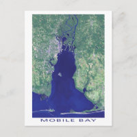 Photo satellite de Mobile Bay Alabama