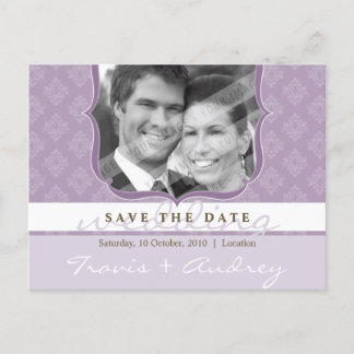 Carte Postale PHOTO SAVE THE DATE :: pictureframe élégance 2