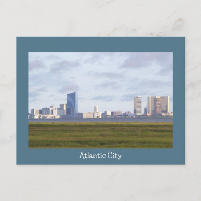 Carte postale photo Skyline de Atlantic City (Devant)