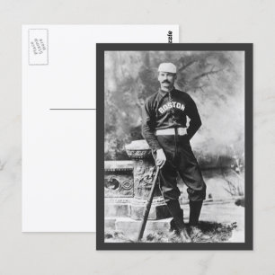 Carte Postale Photo sport vintage, Joueur de baseball de Boston