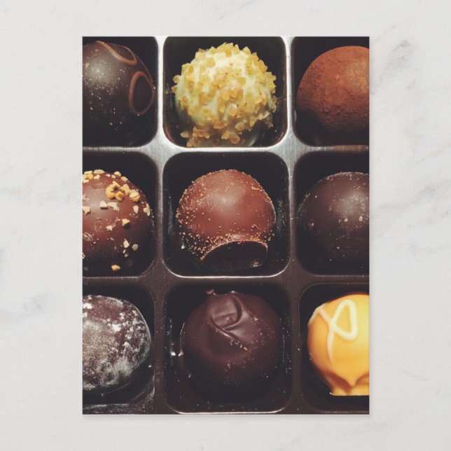 Carte Postale Photo Truffe au chocolat (Devant)