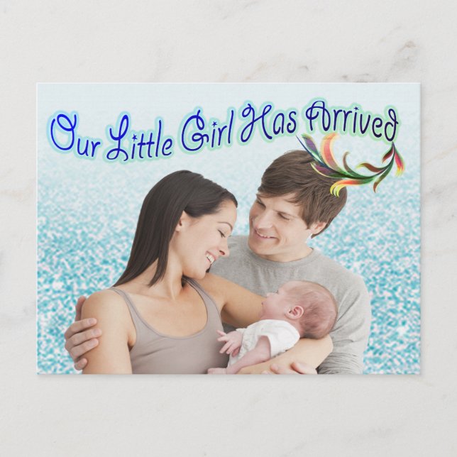 Carte postale photo Turquoise Vert Bleu (Devant)