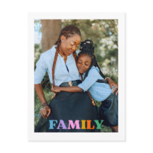 Photo typographie famille moderne simple