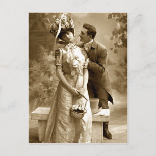 Carte Postale Photo vintage 2 amoureux