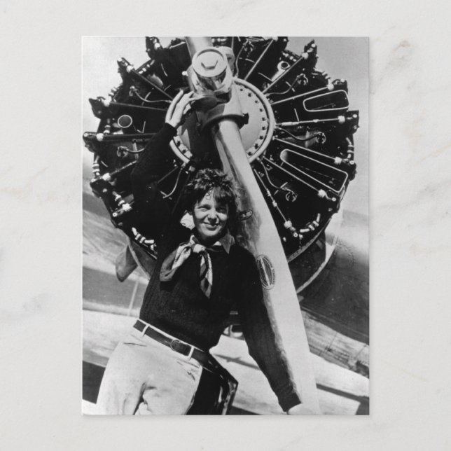 Carte Postale Photo vintage Amelia Earhart (Devant)