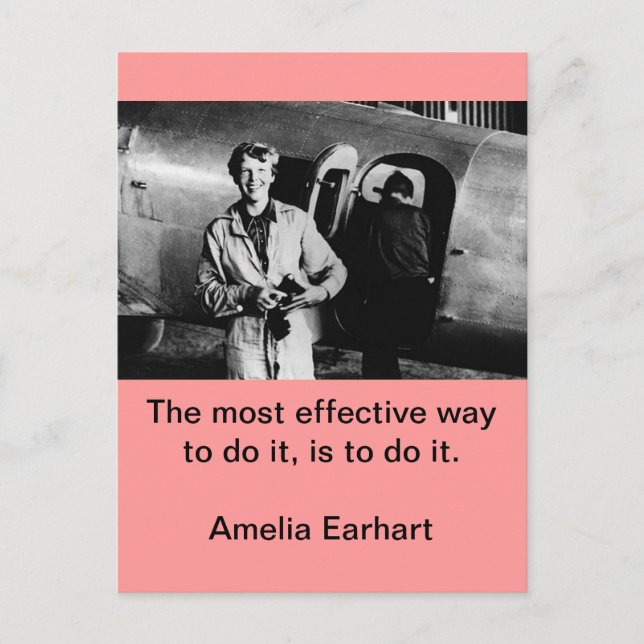 Carte Postale Photo vintage Amelia Earhart (Devant)