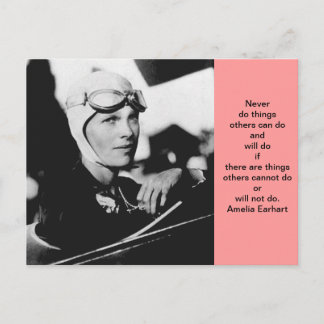 Carte Postale Photo vintage Amelia Earhart