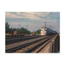 Photo vintage de la locomotive de la Burlington Ro