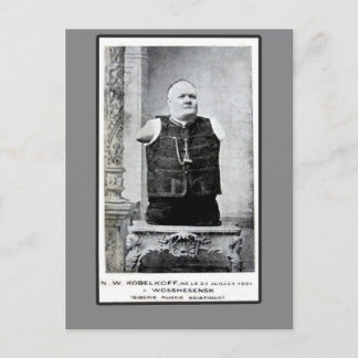 Carte Postale Photo vintage de l'homme sans arme et sans arme