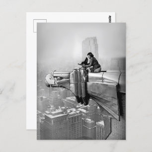 CARTE POSTALE PHOTO VINTAGE DE MARGARET BOURKE NEW YORK, 1935