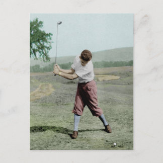 Carte Postale Photo vintage Swing Golfer masculin 1930