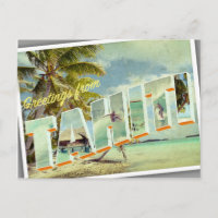 Carte postale photo vintage Tahiti