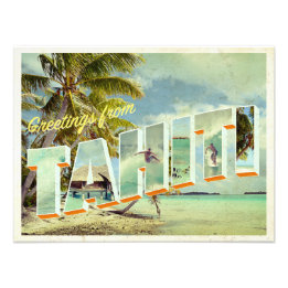Carte postale photo vintage Tahiti