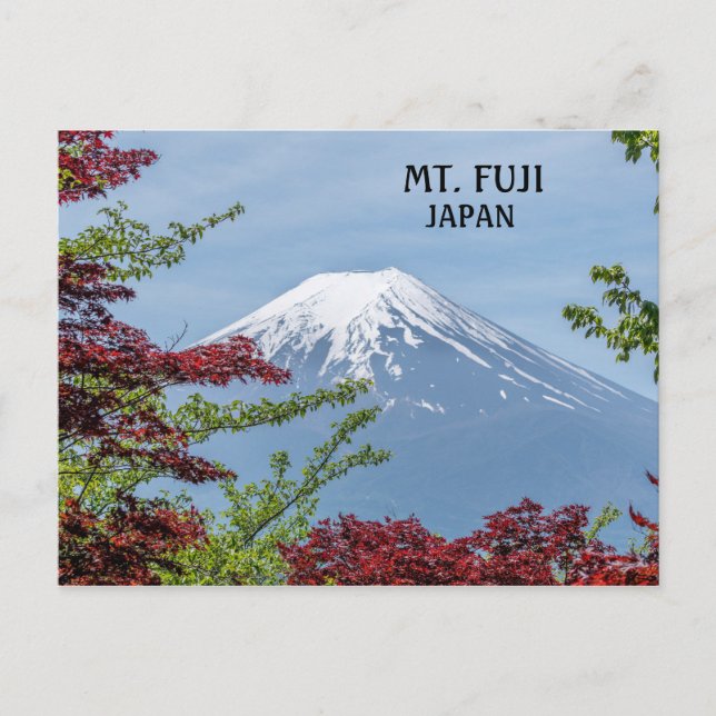 Carte Postale Photo Volcan Fuji au Japon (Devant)