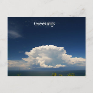 Carte Postale Photo White Puffy Cloud