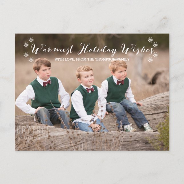 Carte postale photo White Warmest Holiday WWarmest (Devant)