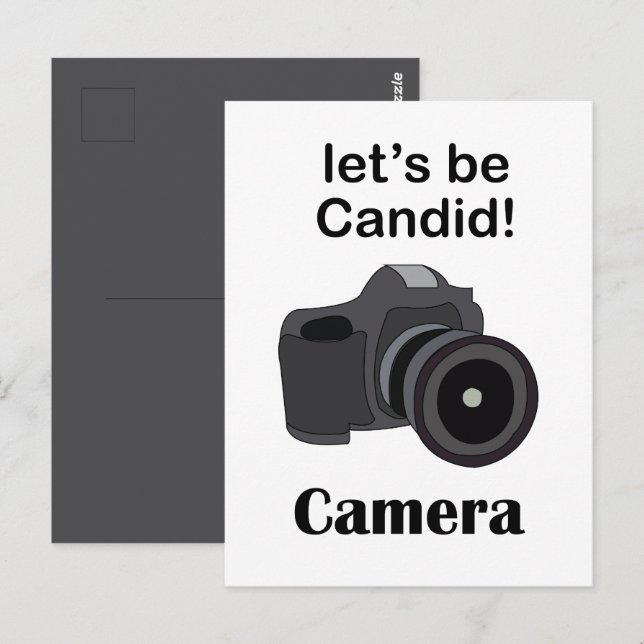 Carte Postale Photographe caméra candide (Devant / Derrière)