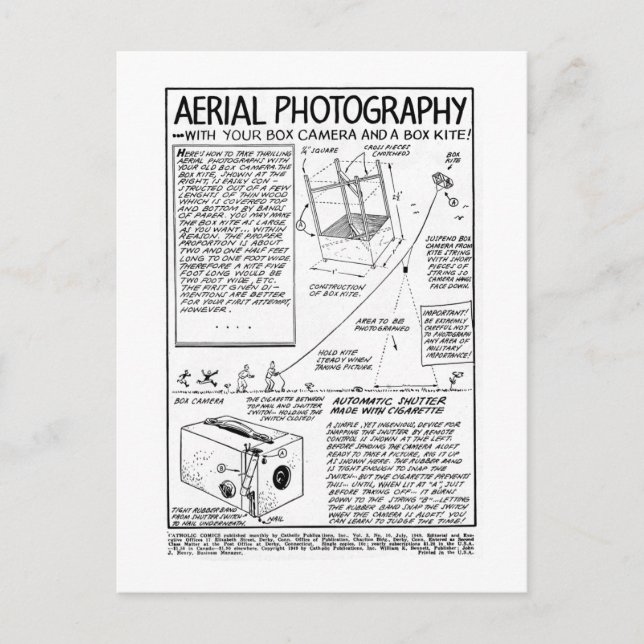 Carte Postale Photographie Aérienne Avec Caméra Box (Devant)