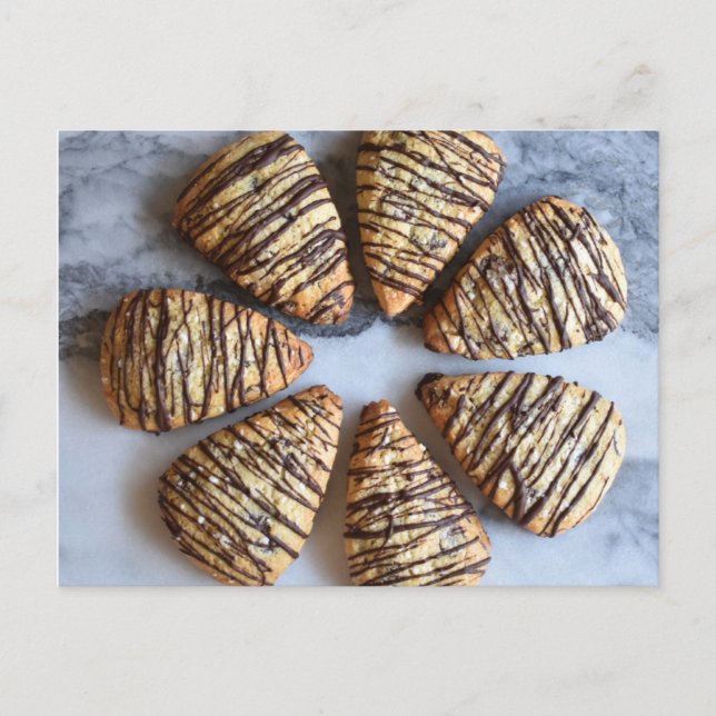 Carte Postale Photographie alimentaire Chocolat Chip British Sco (Devant)