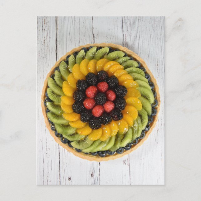 Carte Postale Photographie alimentaire Fruit frais Tarte aux fru (Devant)