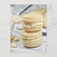 Photographie alimentaire Macaron au chocolat blanc