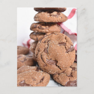 Carte Postale Photographie alimentaire Pain d'épices Chocolat Co