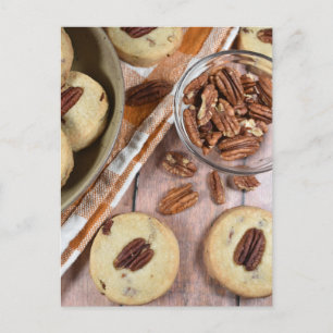 Carte Postale Photographie alimentaire Pécan d'automne Cookies e