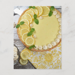 Carte Postale Photographie alimentaire Tarte au Citron Pâtisseri