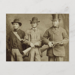 Carte Postale Photographie antique - La chasse