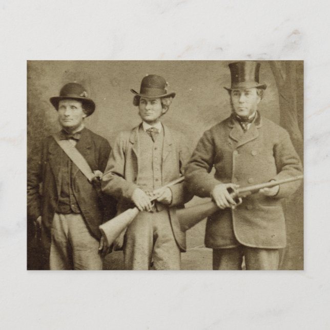 Carte Postale Photographie antique - La chasse (Devant)