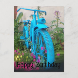 Carte Postale Photographie artistique de vélo Joyeux Anniversair
