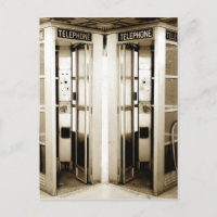 Photographie d'anciens cabines téléphoniques 