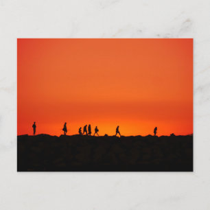 Carte Postale Photographie d'art du paysage du coucher du soleil
