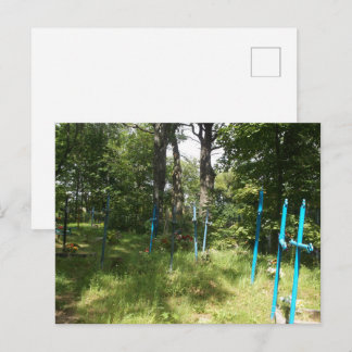 Carte Postale Photographie de cimetière rural ancien atmosphériq