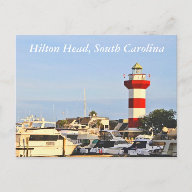 Carte postale, Photographie de Hilton Head, SC (Devant)