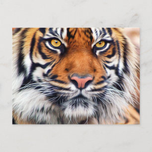 Carte Postale Photographie de Peinture de tigre de Sibérie