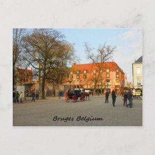 Carte Postale Photographie de promenade en buggy à Bruges
