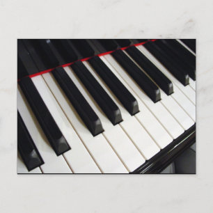 Carte Postale Photographie des touches de piano