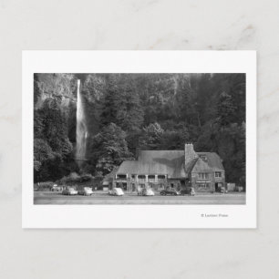 Carte Postale Photographie du Multnomah Lodge and Falls