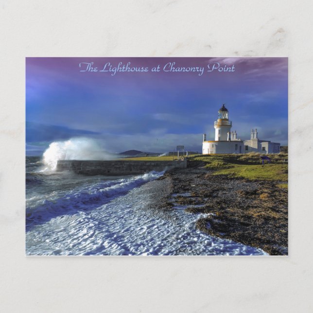 Carte Postale Photographie du phare, Chanonry Point, Fortrose. (Devant)
