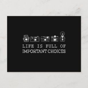 Carte Postale Photographie   La Vie Est Pleine De Choix Importan