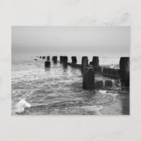 Photographie noir et blanc - "brise-mer"
