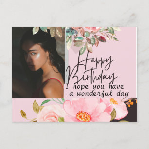 Carte Postale Photographie personnalisée Anniversaire