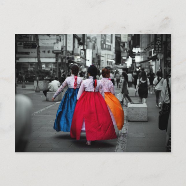 Carte Postale photographie traditionnelle coréenne (Devant)