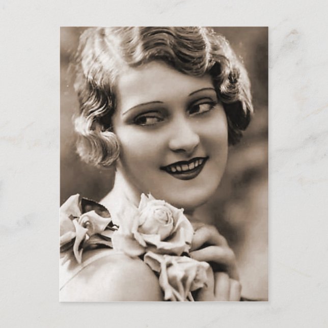 Carte Postale Photographie vintage de Flapper (166) (Devant)