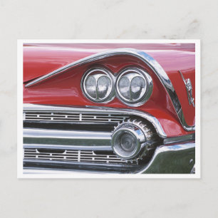 Carte Postale Photographie vintage du grill automobile 1959