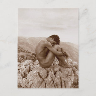 Carte Postale Photographie vintage Homme Wilhelm von Gloeden