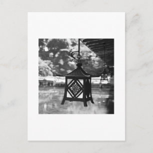 Carte postale photographique de lanternes suspendu
