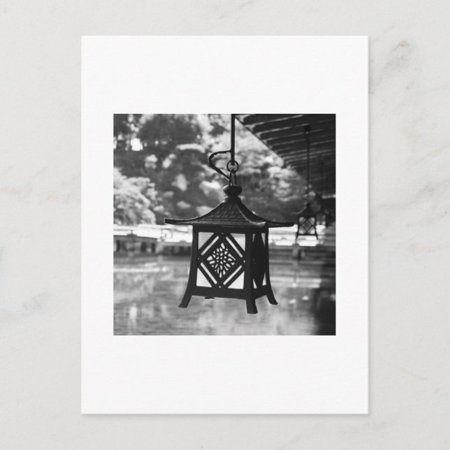 Carte postale photographique de lanternes suspendu (Devant)