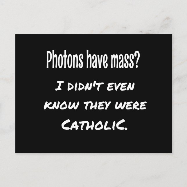 Carte Postale Photos ont MASS Funny Sarcastic Joke Science (Devant)